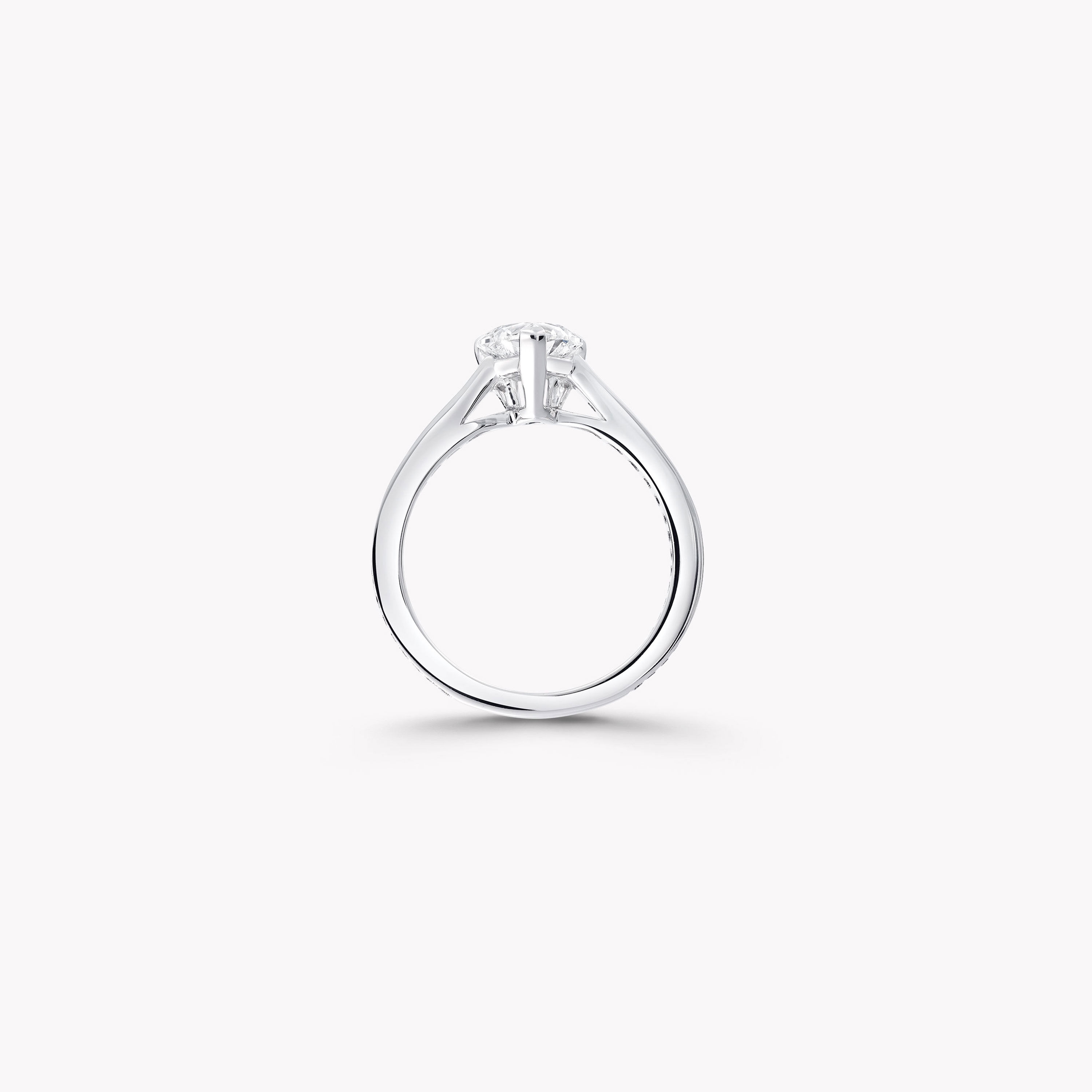 Engagement ring with heart on side hotsell